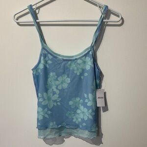 NWT Ardene Blue Floral Women's Top